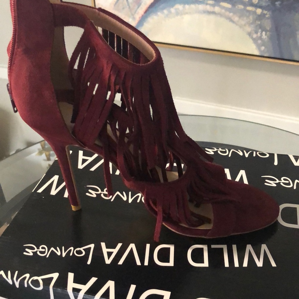Suede heels